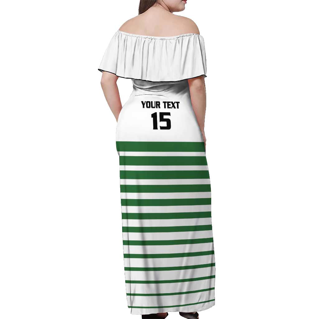 Zimbabwe Rugby Sevens Custom Off Shoulder Maxi Dress Go Cheetahs Go - Wonder Print Shop