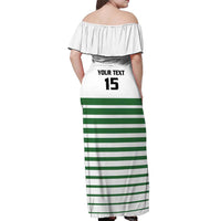 Zimbabwe Rugby Sevens Custom Off Shoulder Maxi Dress Go Cheetahs Go - Wonder Print Shop