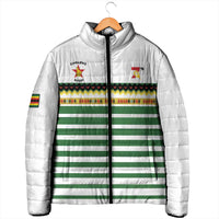Zimbabwe Rugby Sevens Custom Padded Jacket Go Cheetahs Go - Wonder Print Shop