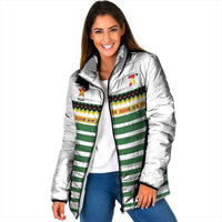 Zimbabwe Rugby Sevens Custom Padded Jacket Go Cheetahs Go - Wonder Print Shop