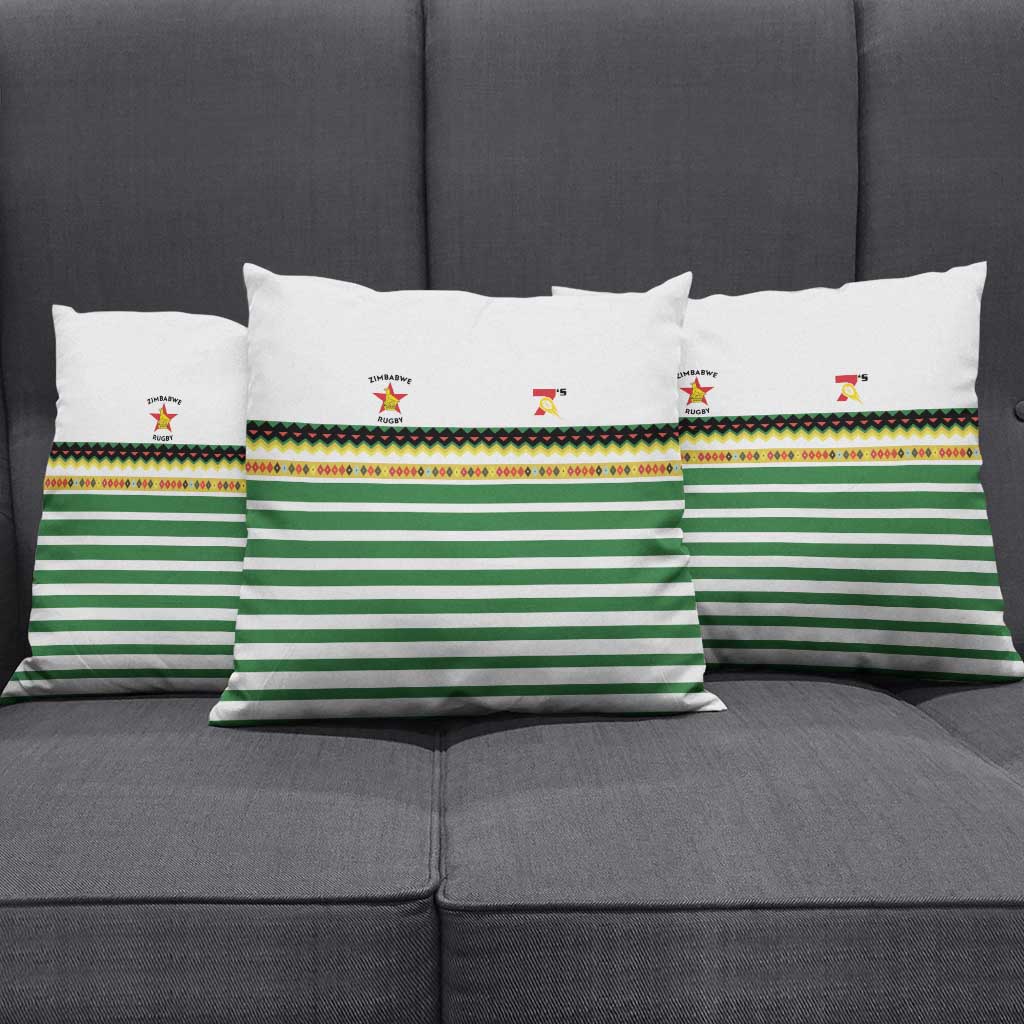Zimbabwe Rugby Sevens Pillow Cover Go Cheetahs Go - Wonder Print Shop
