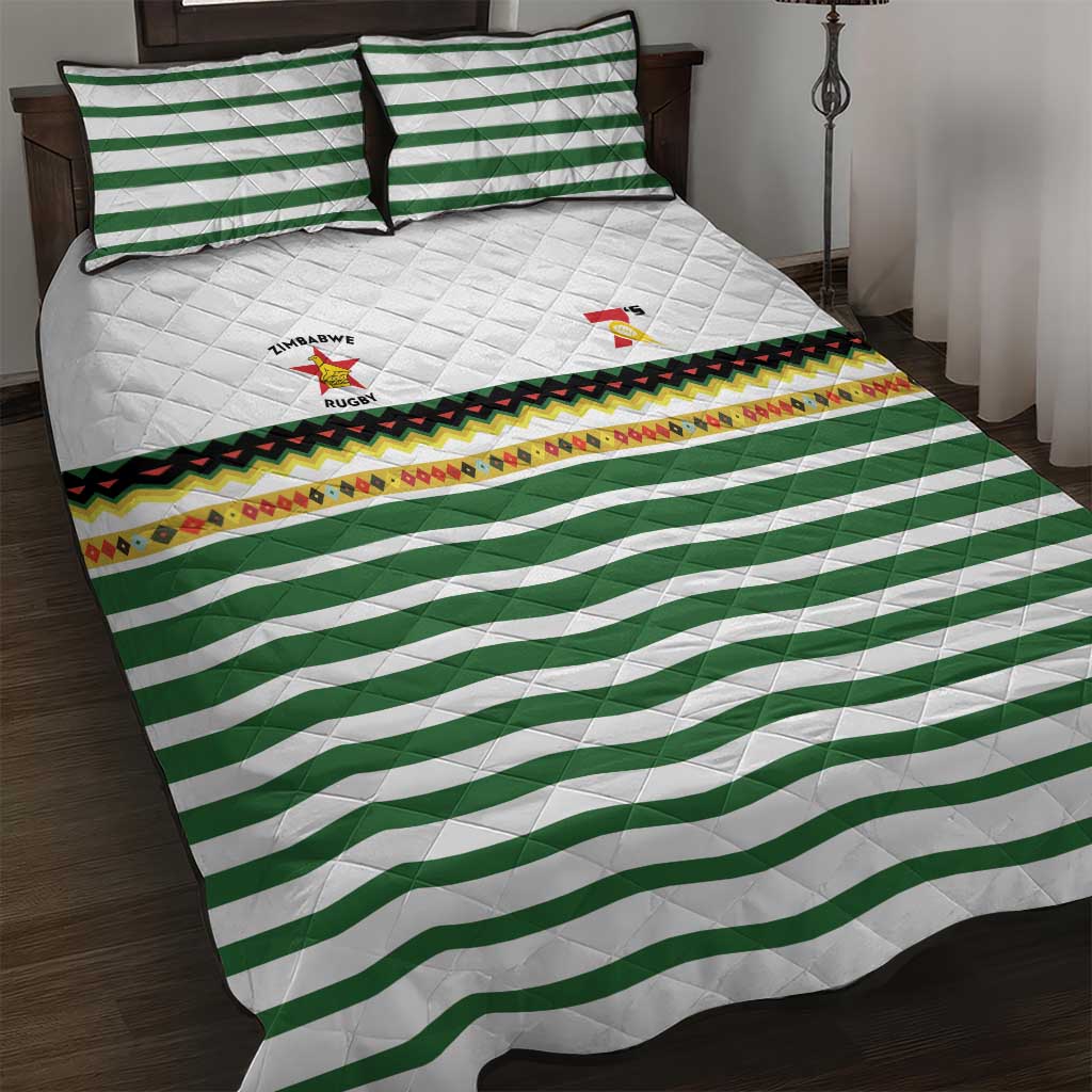 Zimbabwe Rugby Sevens Quilt Bed Set Go Cheetahs Go - Wonder Print Shop