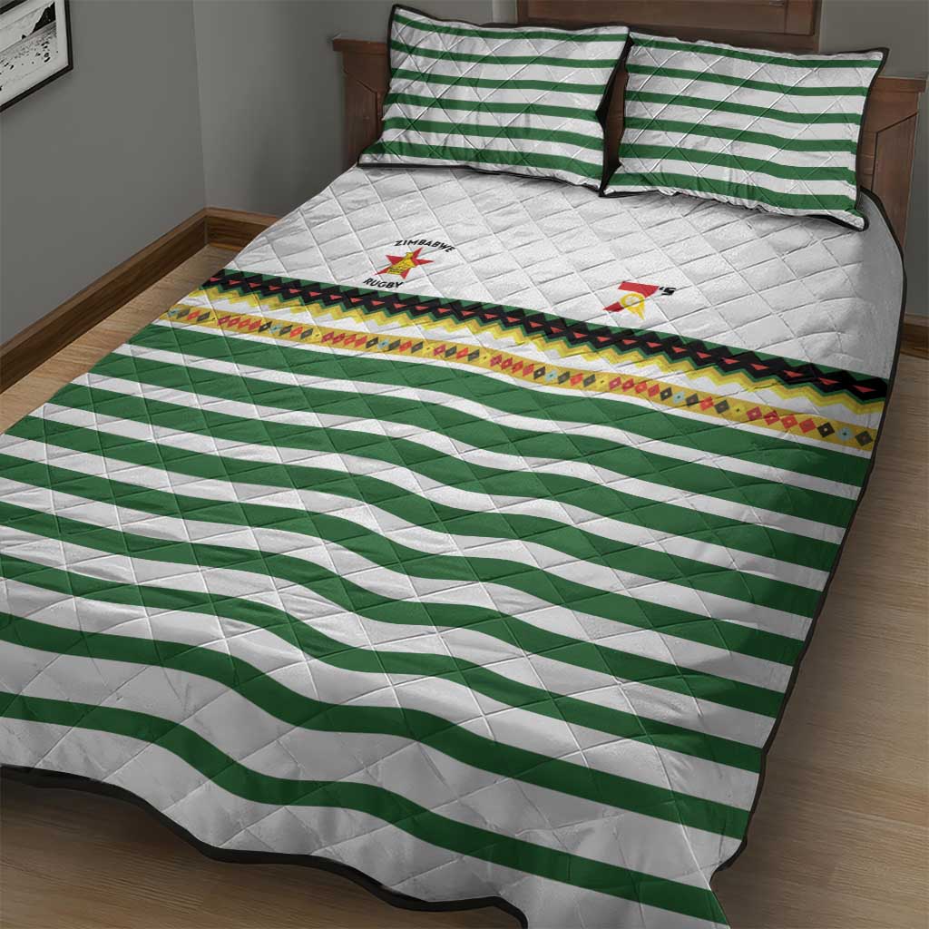 Zimbabwe Rugby Sevens Quilt Bed Set Go Cheetahs Go - Wonder Print Shop