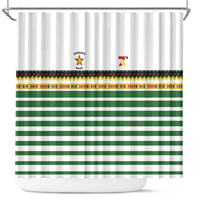 Zimbabwe Rugby Sevens Shower Curtain Go Cheetahs Go - Wonder Print Shop