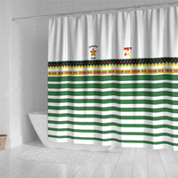 Zimbabwe Rugby Sevens Shower Curtain Go Cheetahs Go - Wonder Print Shop