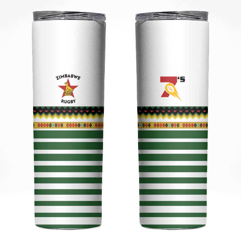 Zimbabwe Rugby Sevens Skinny Tumbler Go Cheetahs Go - Wonder Print Shop