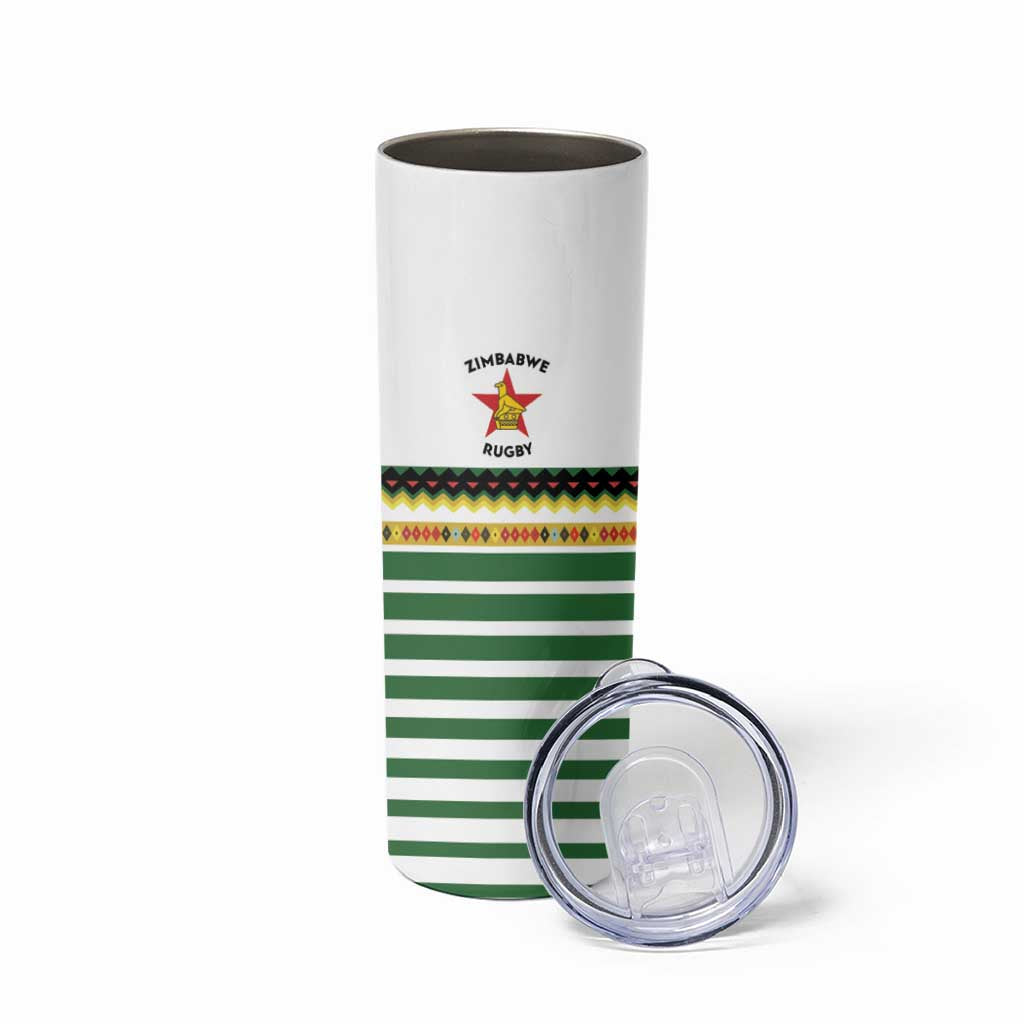 Zimbabwe Rugby Sevens Skinny Tumbler Go Cheetahs Go - Wonder Print Shop