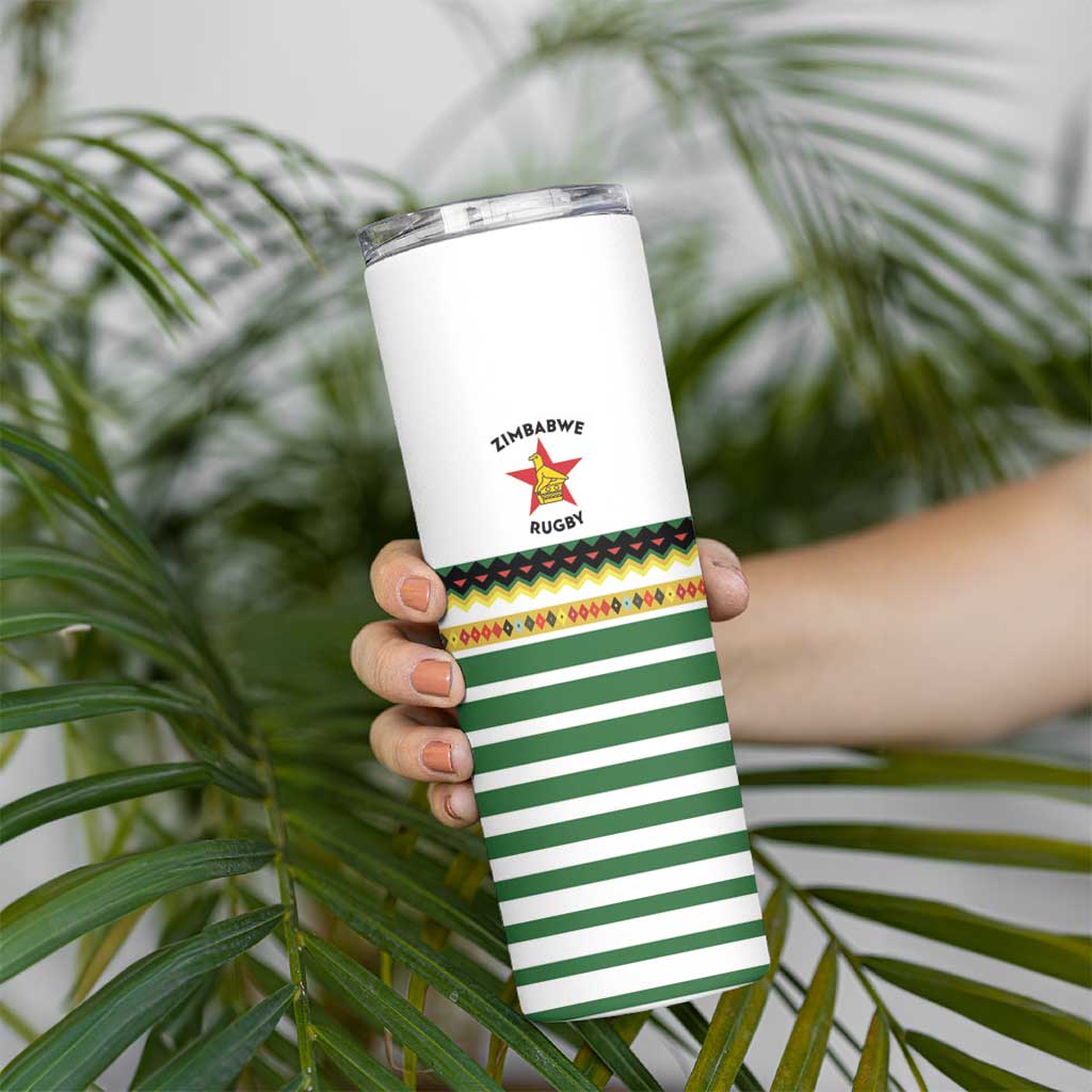 Zimbabwe Rugby Sevens Skinny Tumbler Go Cheetahs Go - Wonder Print Shop