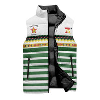 Zimbabwe Rugby Sevens Custom Sleeveless Puffer Jacket Go Cheetahs Go - Wonder Print Shop