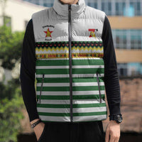 Zimbabwe Rugby Sevens Custom Sleeveless Puffer Jacket Go Cheetahs Go - Wonder Print Shop