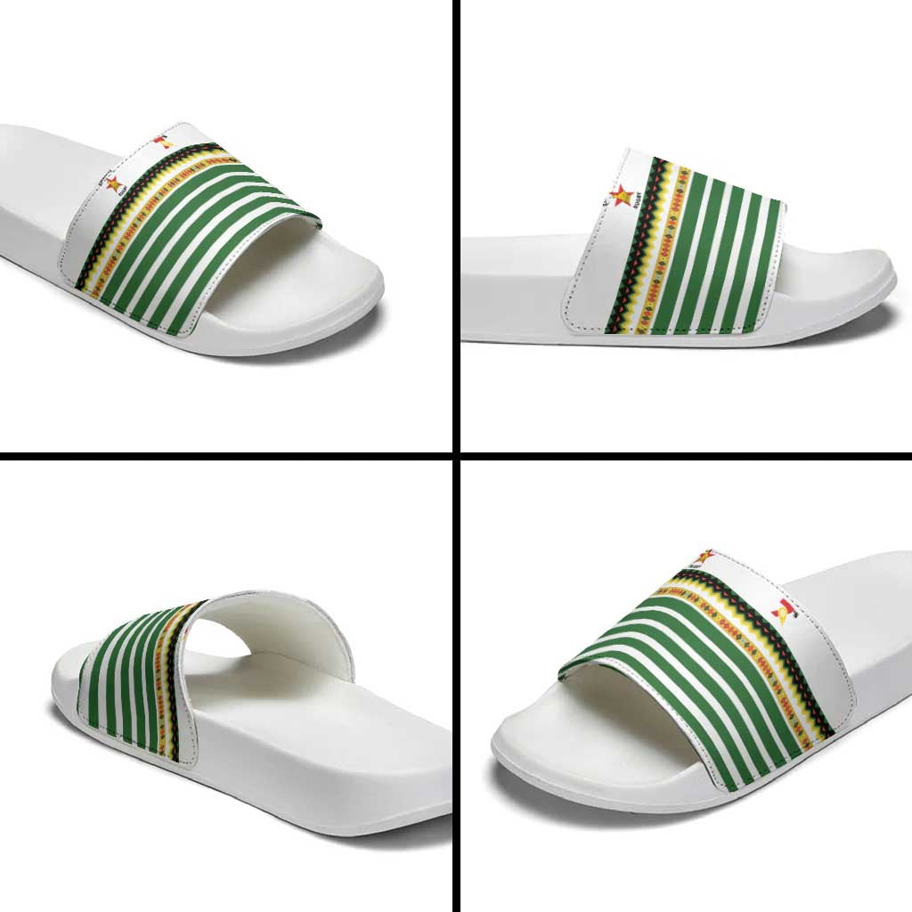Zimbabwe Rugby Sevens Slide Sandals Go Cheetahs Go - Wonder Print Shop