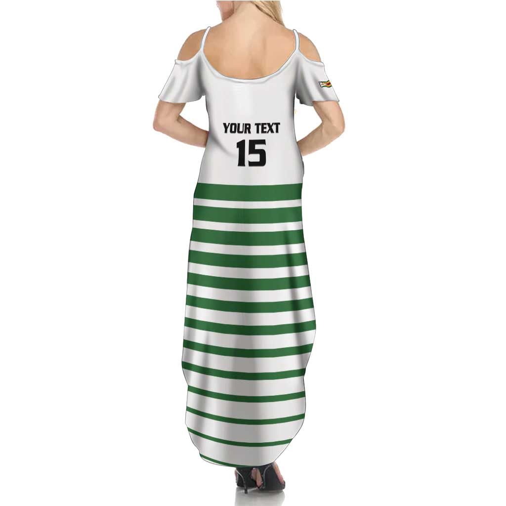 Zimbabwe Rugby Sevens Custom Summer Maxi Dress Go Cheetahs Go - Wonder Print Shop