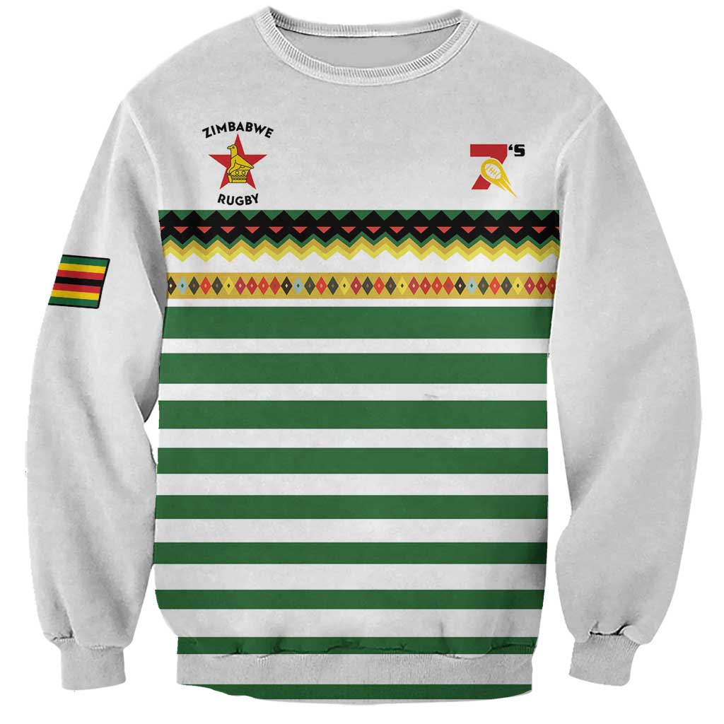 Zimbabwe Rugby Sevens Custom Sweatshirt Go Cheetahs Go - Wonder Print Shop