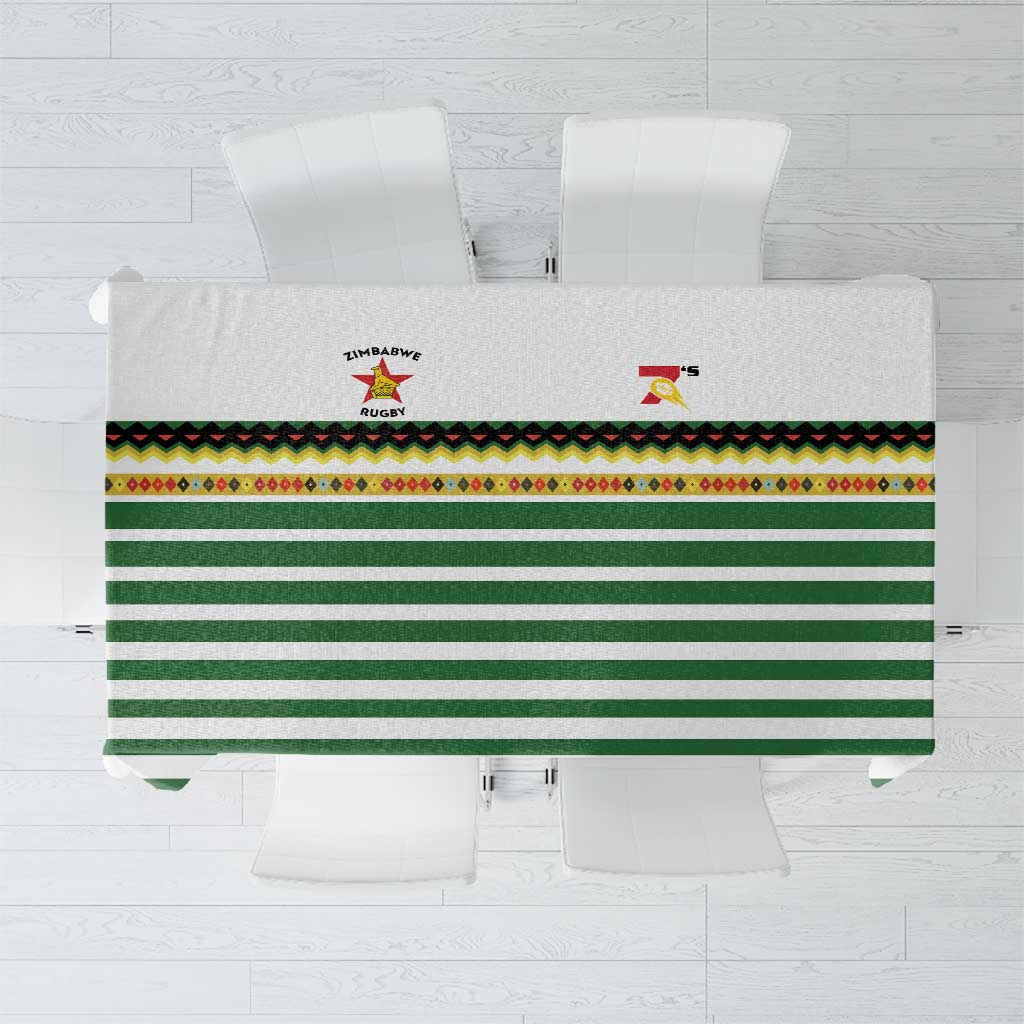 Zimbabwe Rugby Sevens Tablecloth Go Cheetahs Go - Wonder Print Shop
