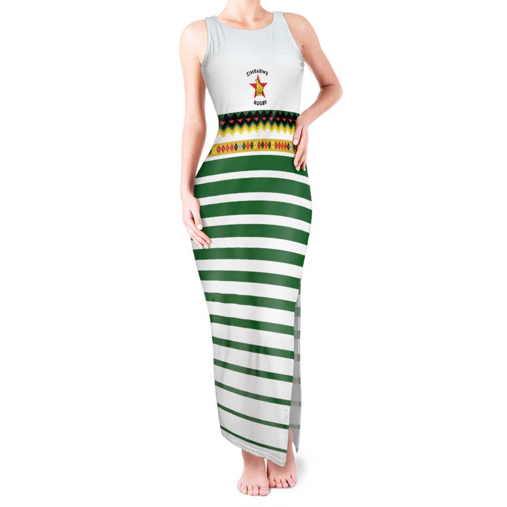 Zimbabwe Rugby Sevens Custom Tank Maxi Dress Go Cheetahs Go - Wonder Print Shop