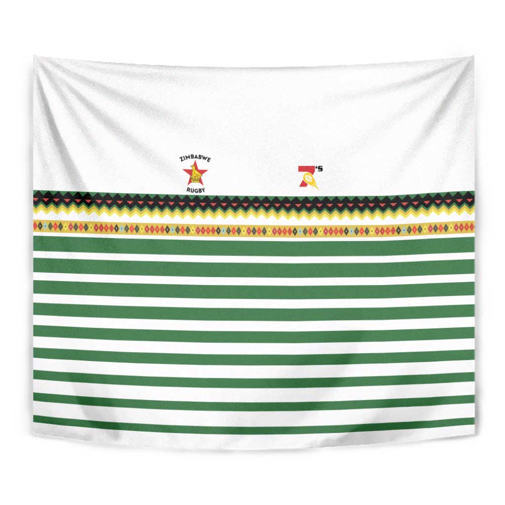 Zimbabwe Rugby Sevens Tapestry Go Cheetahs Go - Wonder Print Shop