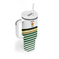 Zimbabwe Rugby Sevens Tumbler With Handle Go Cheetahs Go - Wonder Print Shop