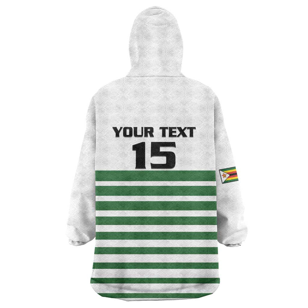 Zimbabwe Rugby Sevens Custom Wearable Blanket Hoodie Go Cheetahs Go - Wonder Print Shop