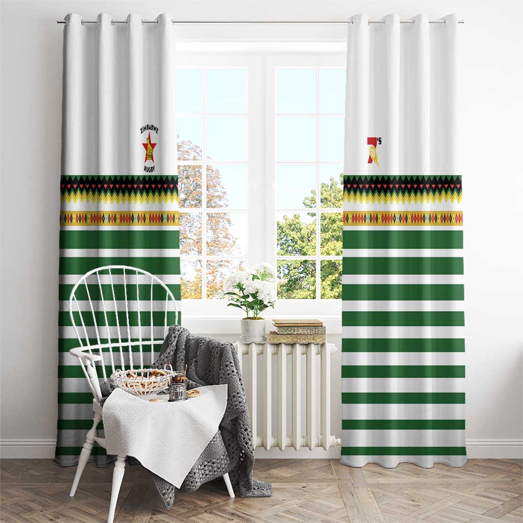 Zimbabwe Rugby Sevens Window Curtain Go Cheetahs Go - Wonder Print Shop