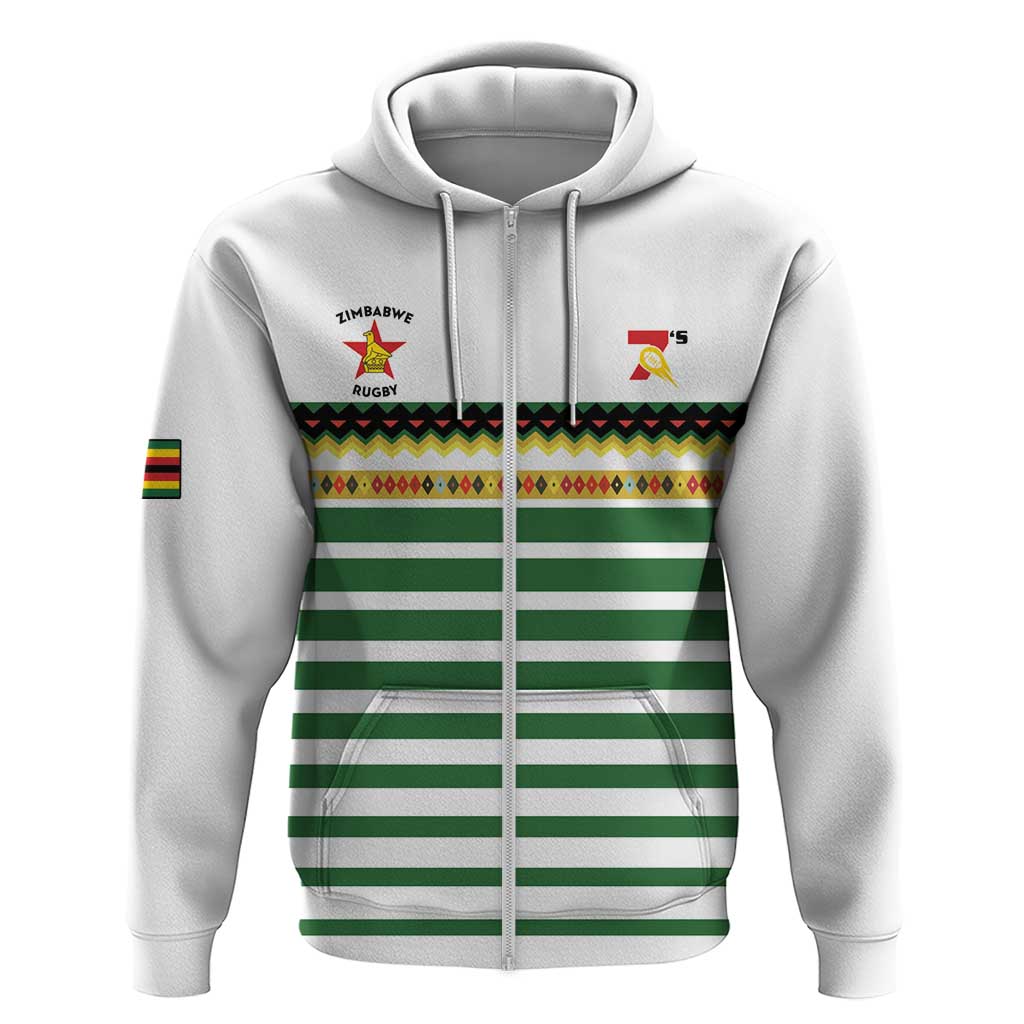 Zimbabwe Rugby Sevens Custom Zip Hoodie Go Cheetahs Go - Wonder Print Shop