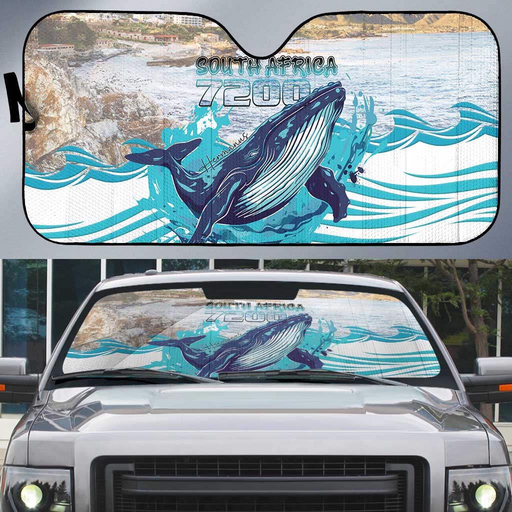 South Africa Whale Auto Sun Shade Hermanus Fest - Wonder Print Shop