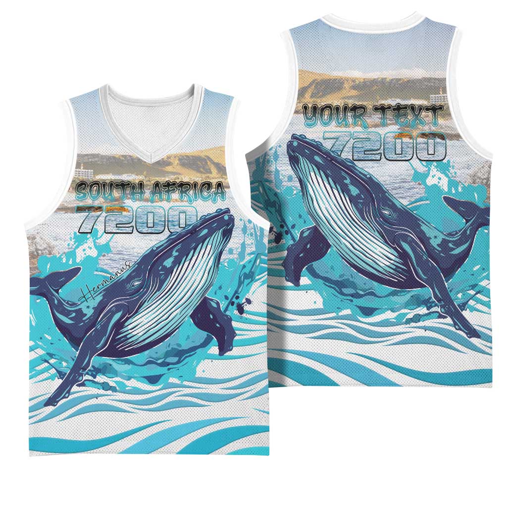 Personalized South Africa Whale Basketball Jersey Hermanus Fest - Wonder Print Shop