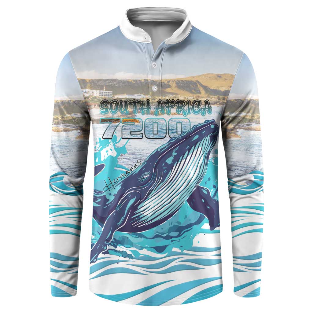 Personalized South Africa Whale Button Sweatshirt Hermanus Fest - Wonder Print Shop