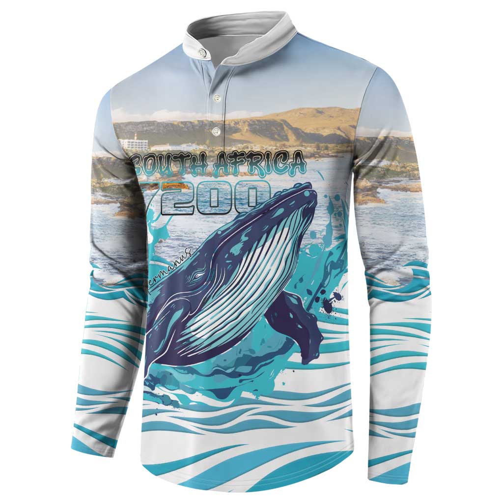 Personalized South Africa Whale Button Sweatshirt Hermanus Fest - Wonder Print Shop