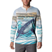 Personalized South Africa Whale Button Sweatshirt Hermanus Fest - Wonder Print Shop