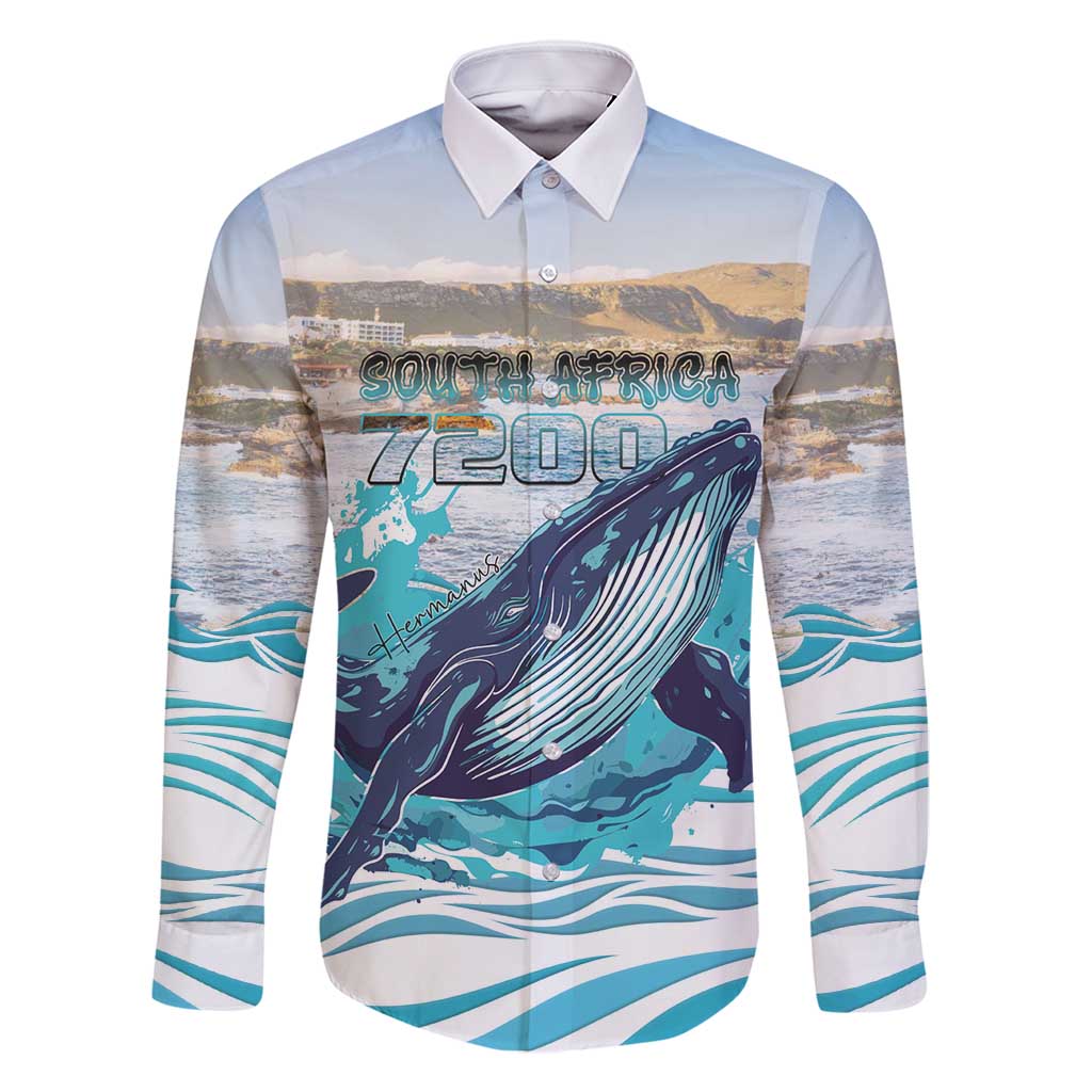 Personalized South Africa Whale Family Matching Long Sleeve Bodycon Dress and Hawaiian Shirt Hermanus Fest - Wonder Print Shop