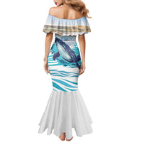 Personalized South Africa Whale Family Matching Mermaid Dress and Hawaiian Shirt Hermanus Fest - Wonder Print Shop