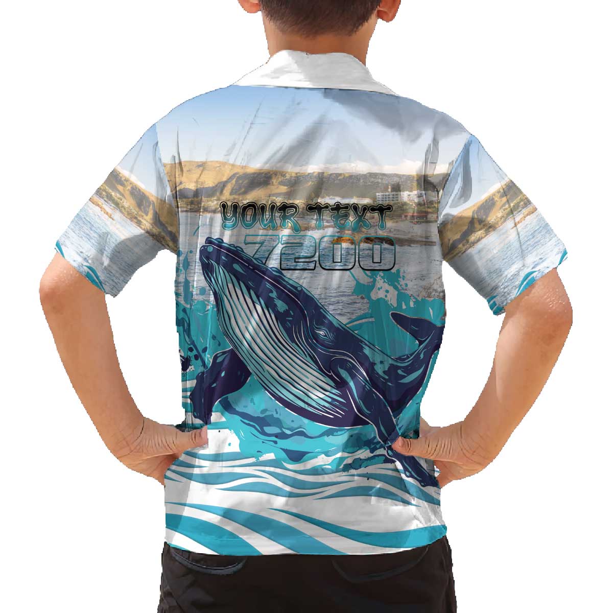 Personalized South Africa Whale Family Matching Off The Shoulder Long Sleeve Dress and Hawaiian Shirt Hermanus Fest - Wonder Print Shop
