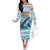 Personalized South Africa Whale Family Matching Off The Shoulder Long Sleeve Dress and Hawaiian Shirt Hermanus Fest - Wonder Print Shop