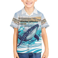 Personalized South Africa Whale Family Matching Off Shoulder Short Dress and Hawaiian Shirt Hermanus Fest - Wonder Print Shop