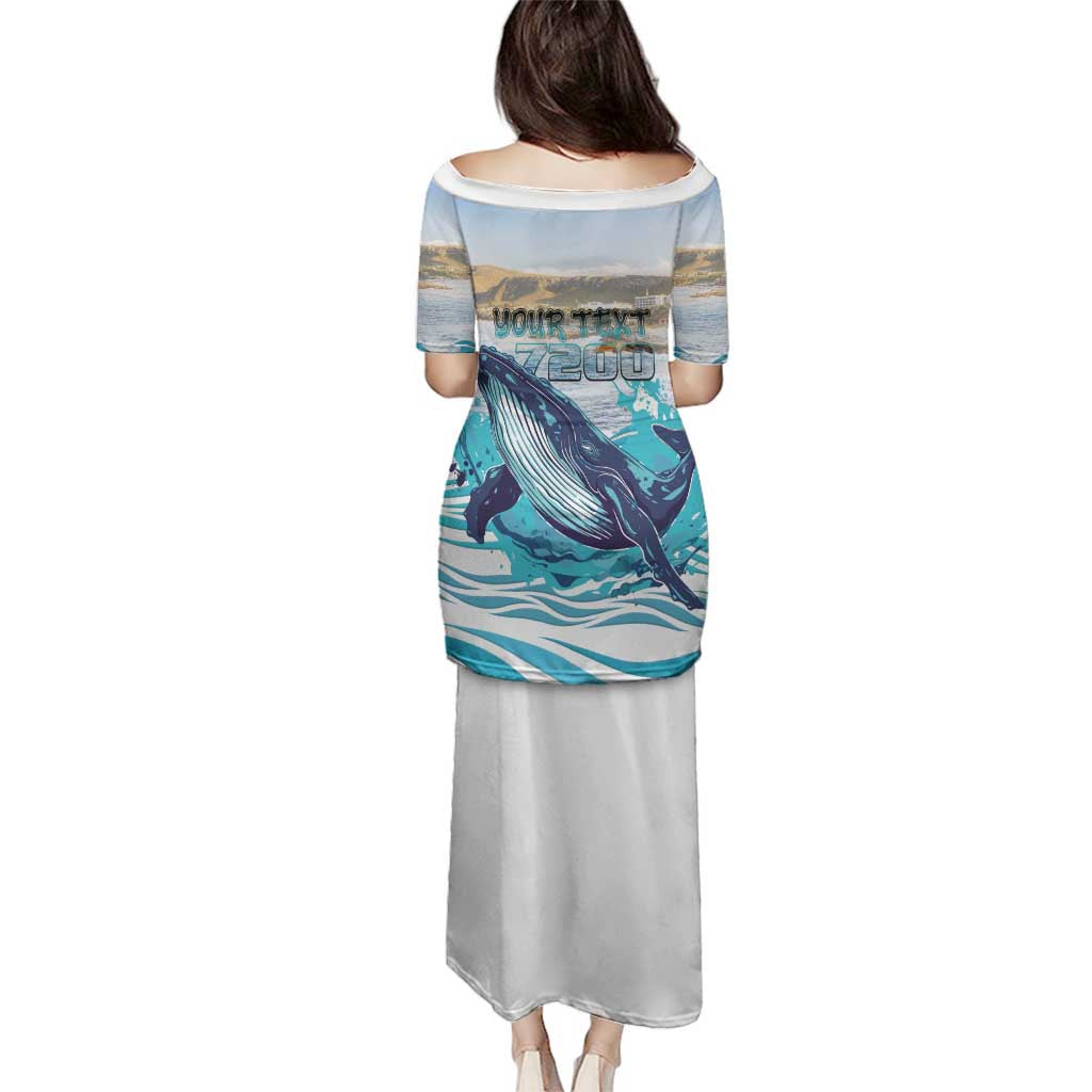 Personalized South Africa Whale Family Matching Puletasi and Hawaiian Shirt Hermanus Fest - Wonder Print Shop