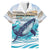 Personalized South Africa Whale Family Matching Short Sleeve Bodycon Dress and Hawaiian Shirt Hermanus Fest - Wonder Print Shop
