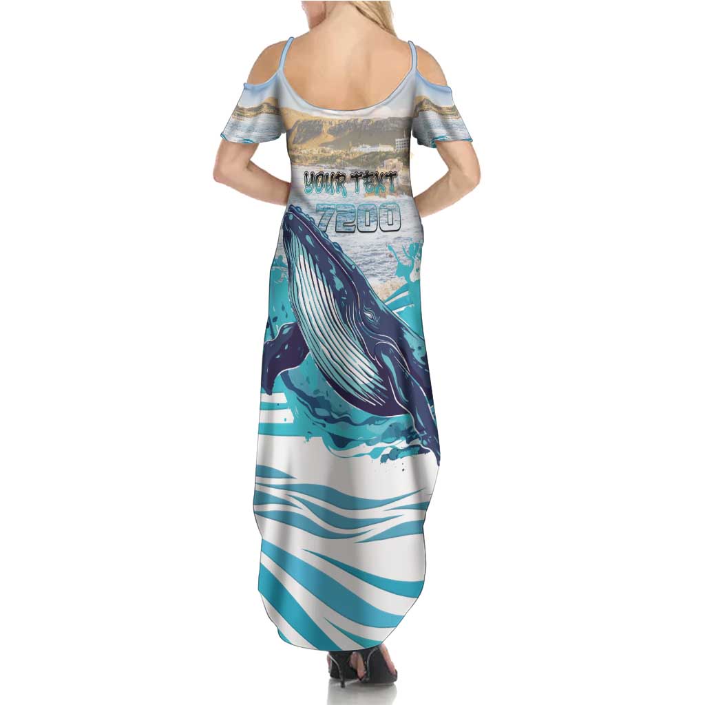 Personalized South Africa Whale Family Matching Summer Maxi Dress and Hawaiian Shirt Hermanus Fest - Wonder Print Shop