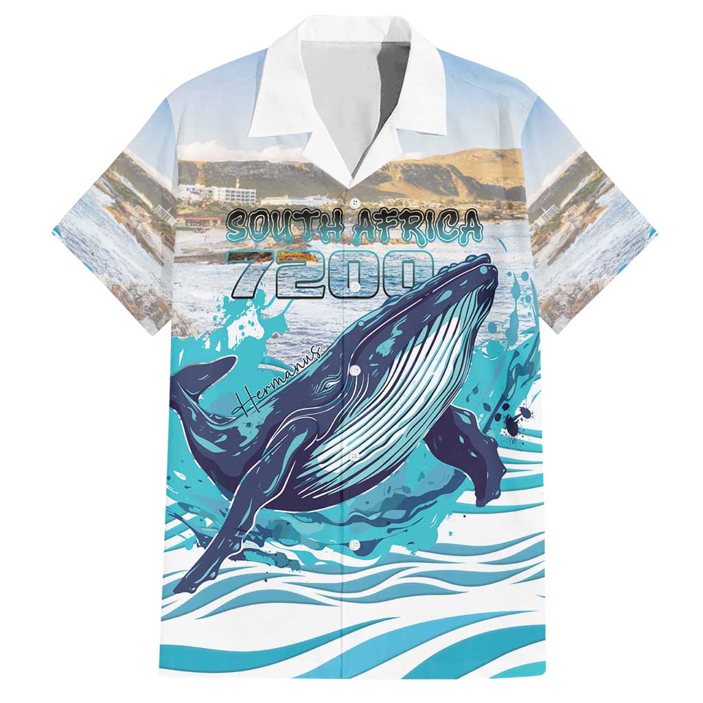 Personalized South Africa Whale Hawaiian Shirt Hermanus Fest - Wonder Print Shop