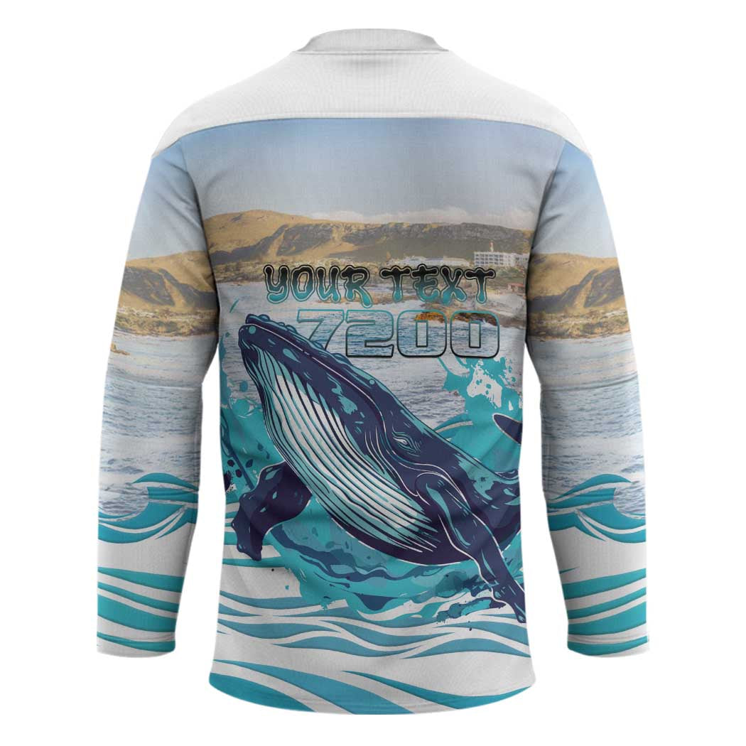 Personalized South Africa Whale Hockey Jersey Hermanus Fest - Wonder Print Shop