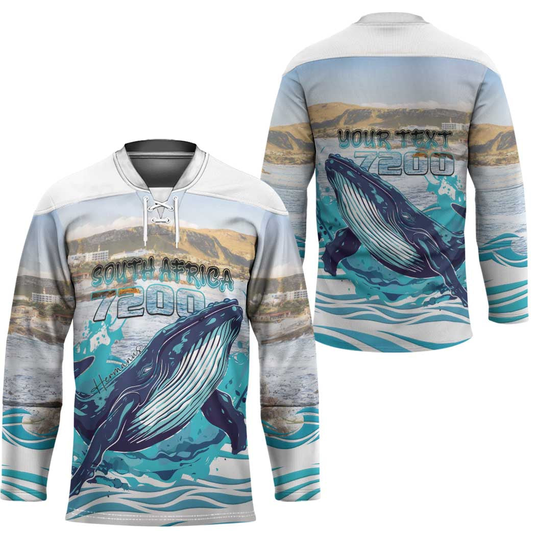 Personalized South Africa Whale Hockey Jersey Hermanus Fest - Wonder Print Shop