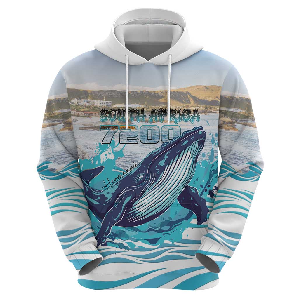 Personalized South Africa Whale Hoodie Hermanus Fest - Wonder Print Shop