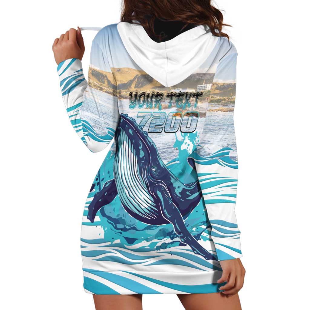 Personalized South Africa Whale Hoodie Dress Hermanus Fest - Wonder Print Shop