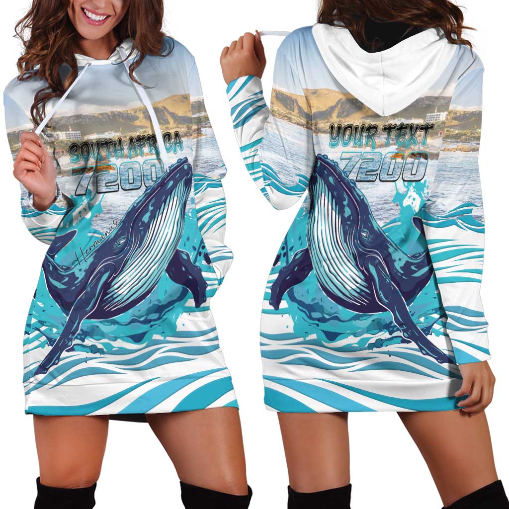 Personalized South Africa Whale Hoodie Dress Hermanus Fest - Wonder Print Shop