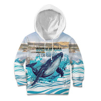 Personalized South Africa Whale Kid Hoodie Hermanus Fest - Wonder Print Shop