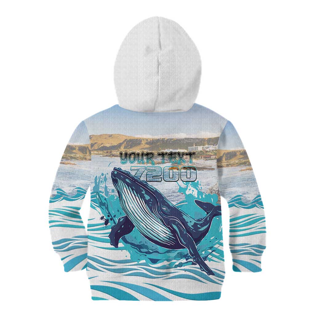 Personalized South Africa Whale Kid Hoodie Hermanus Fest - Wonder Print Shop