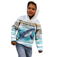 Personalized South Africa Whale Kid Hoodie Hermanus Fest - Wonder Print Shop