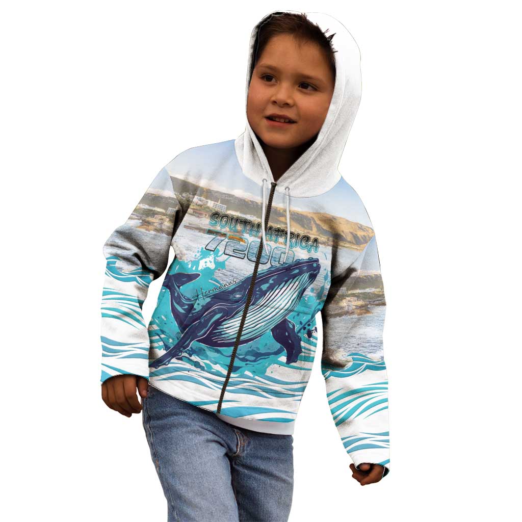 Personalized South Africa Whale Kid Hoodie Hermanus Fest - Wonder Print Shop