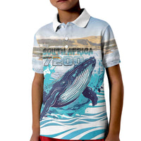 Personalized South Africa Whale Kid Polo Shirt Hermanus Fest - Wonder Print Shop