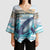 Personalized South Africa Whale Kimono Sleeve Blouse Hermanus Fest - Wonder Print Shop