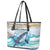 South Africa Whale Leather Tote Bag Hermanus Fest - Wonder Print Shop